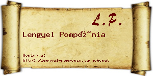 Lengyel Pompónia névjegykártya